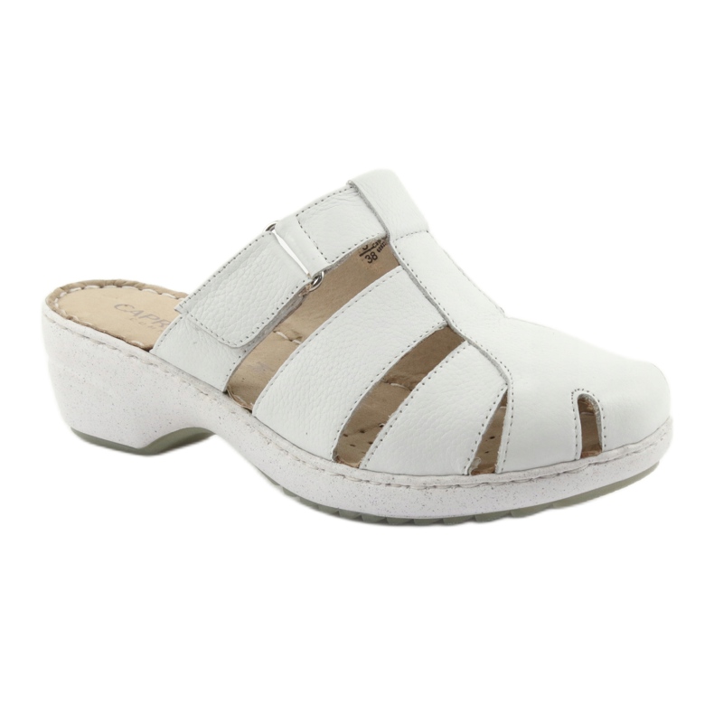Chaussons compensés femme Caprice 27353 blanc 1
