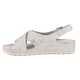 Goodin Sandales sur la plate-forme blanche 1