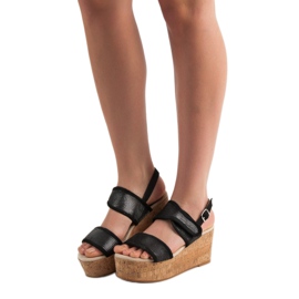 Kylie Sandales Velcro noir 1