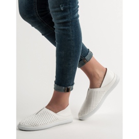 Super Mode Baskets à enfiler confortables blanc 2