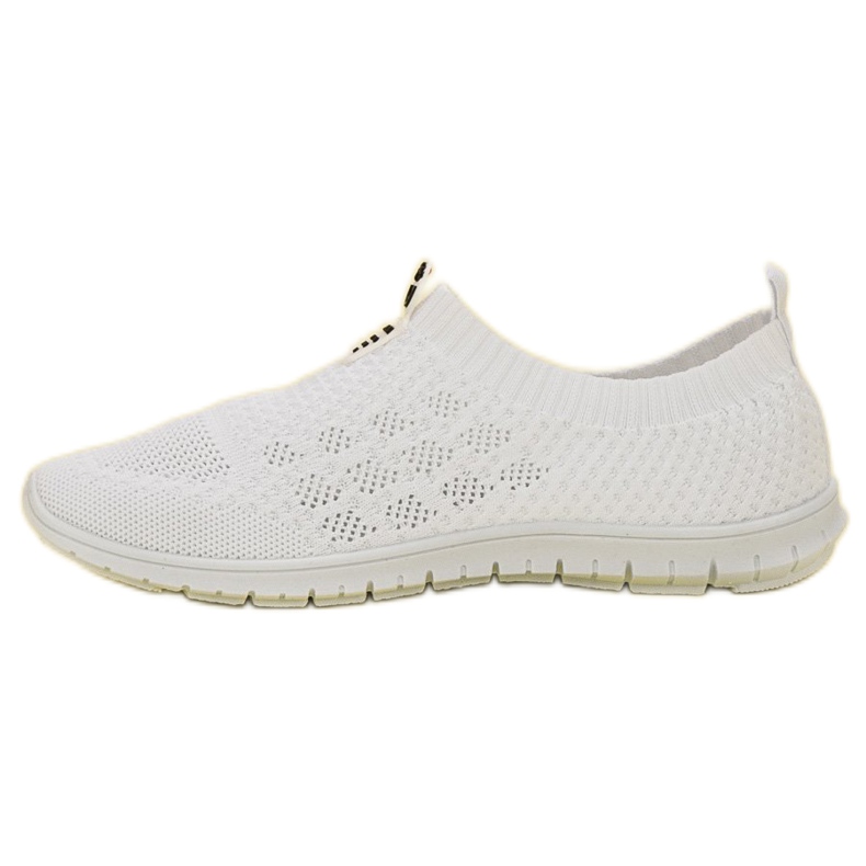 Renda Chaussures à enfiler pour femmes blanc 1