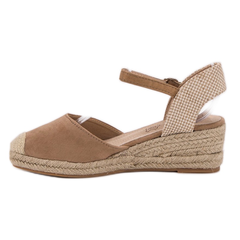 Kylie Espadrilles Compensées beige 1