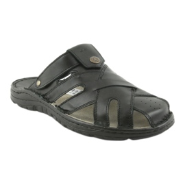 Naszbut 051 chaussons pour hommes noir 1