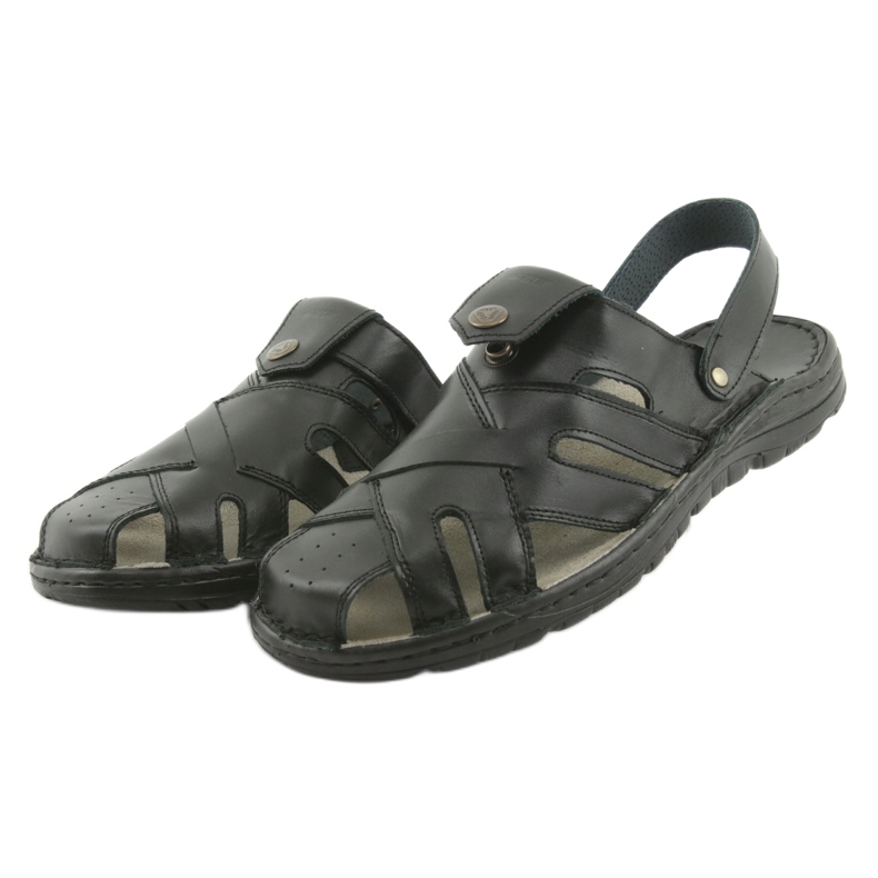 Naszbut 051 chaussons pour hommes noir le noir 3