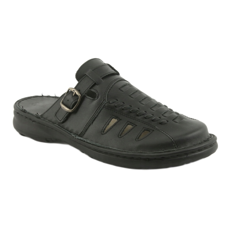 Chaussons pour hommes Naszbut 044 noir 1