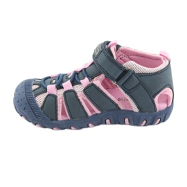 Sandales de sport American Club bleu rose 2