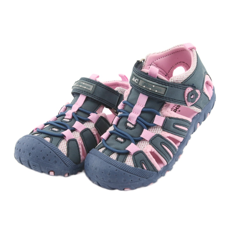 Sandales de sport American Club bleu rose 3