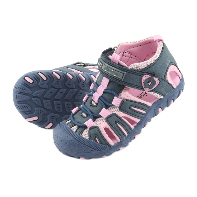 Sandales de sport American Club bleu rose 5