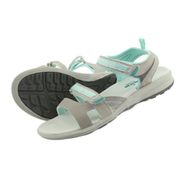 Sandales fille American Club HL12 gris vert 4