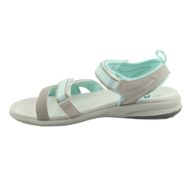 Sandales fille American Club HL12 gris vert 2