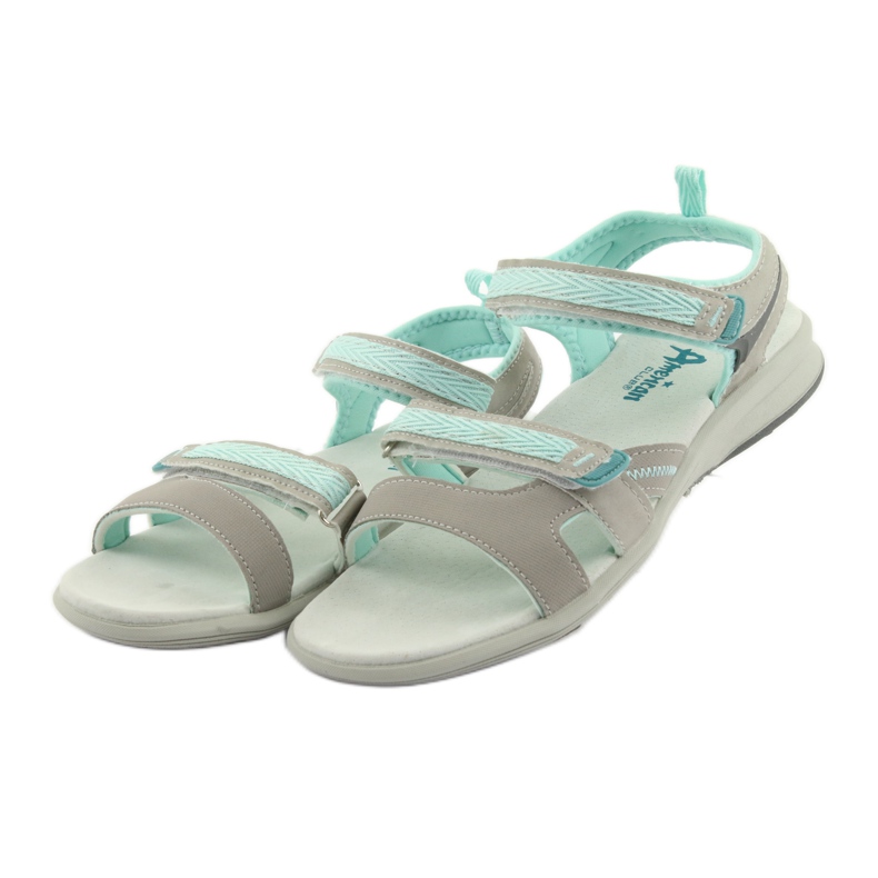 Sandales fille American Club HL12 gris vert 3
