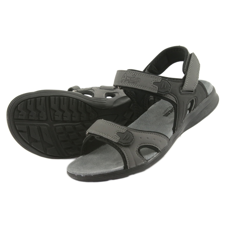 American Club Sandales de sport American HL09 noir / gris 4