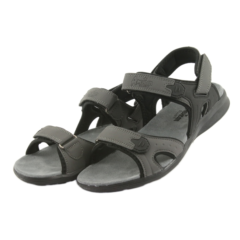 American Club Sandales de sport American HL09 noir / gris 3