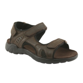 American Club Sandales de sport américaines en cuir CY11 marron le noir brun 1