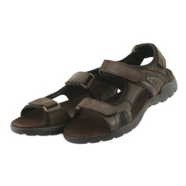 American Club Sandales de sport américaines en cuir CY11 marron le noir brun 3