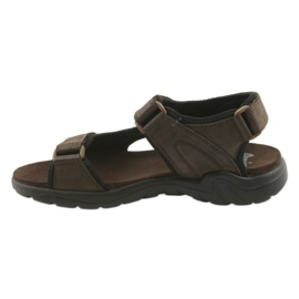 American Club Sandales de sport américaines en cuir CY11 marron noir brun 2