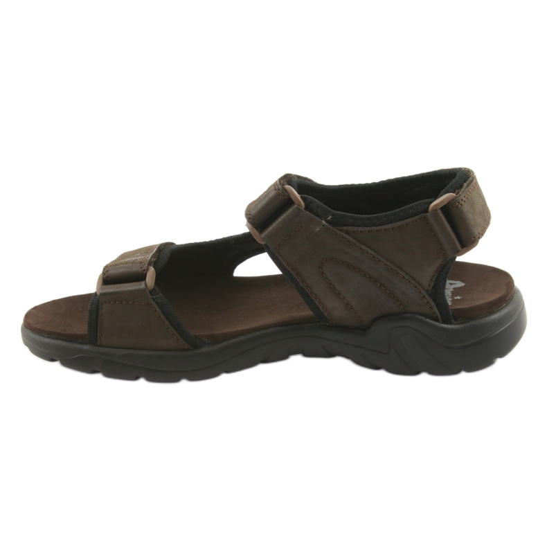 American Club Sandales de sport américaines en cuir CY11 marron noir brun 2