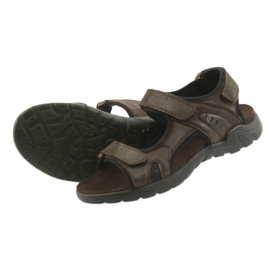 American Club Sandales de sport américaines en cuir CY11 marron noir brun 4