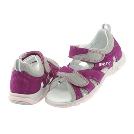 Sandales Velcro Bartek 16187 rose/gris 4