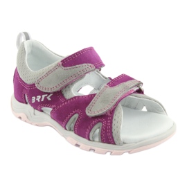 Sandales Velcro Bartek 16187 rose/gris 1