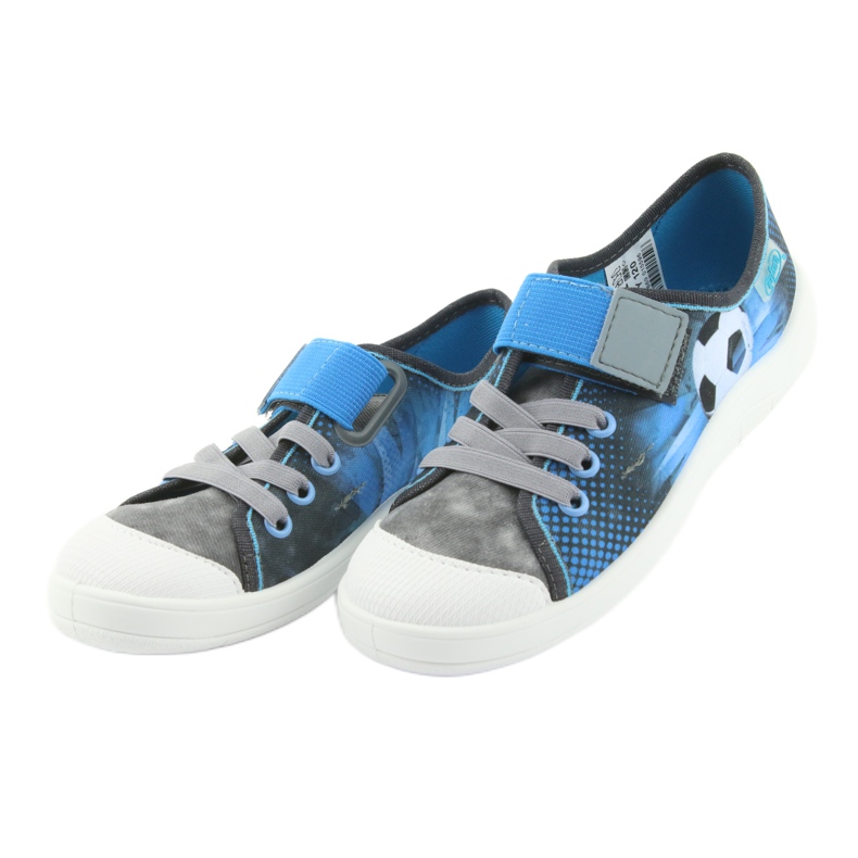 Chaussures pour enfants Befado ball 251Y120 bleu gris bleu marine 3