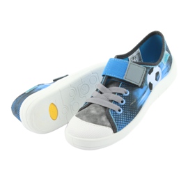 Chaussures pour enfants Befado ball 251Y120 bleu gris bleu marine 5