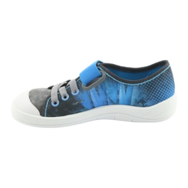Chaussures pour enfants Befado ball 251Y120 bleu gris bleu marine 2