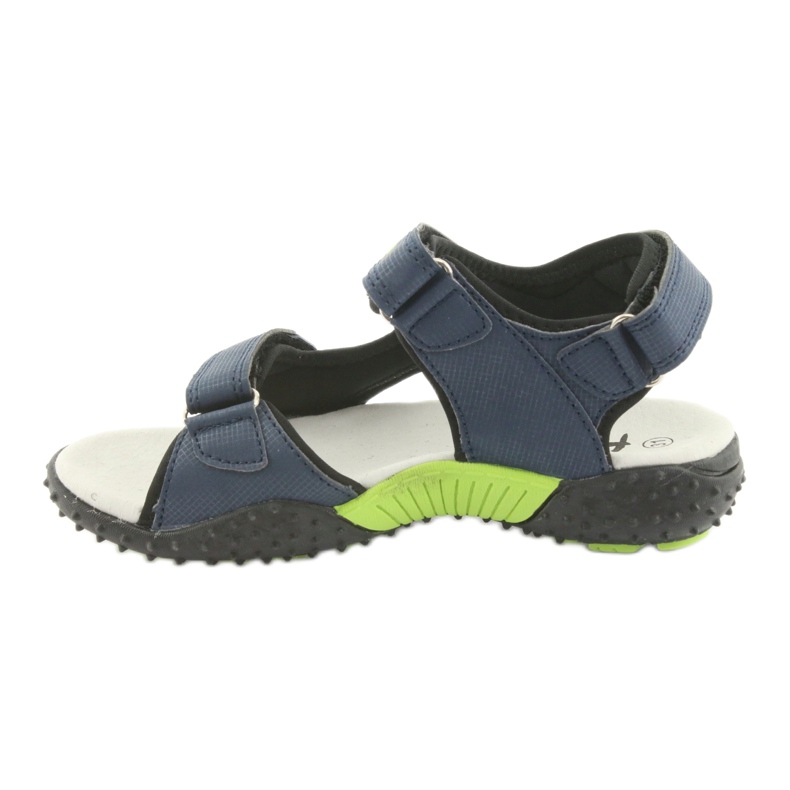 Sandales American Club HL16 bleu marine pour garçon noir vert 2