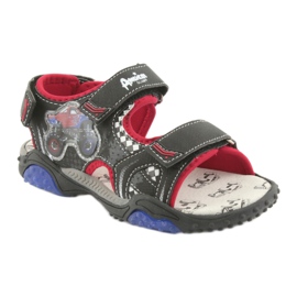 American Club Sandals Monster Truck HL18 Insert en cuir noir / rouge 1