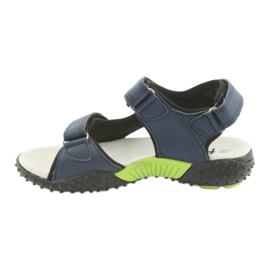 Sandales garçon American Club HL15 bleu marine vert 2