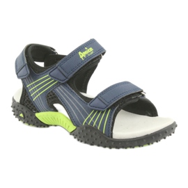 Sandales garçon American Club HL15 bleu marine vert 1