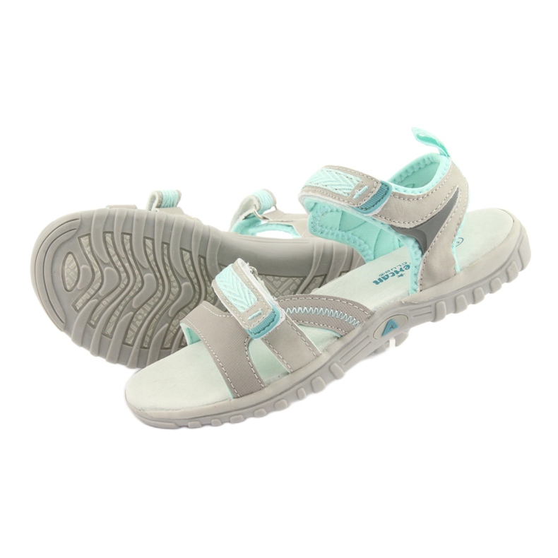 American Club American Sandals Sports Sports HL14 Gray / Green gris 4