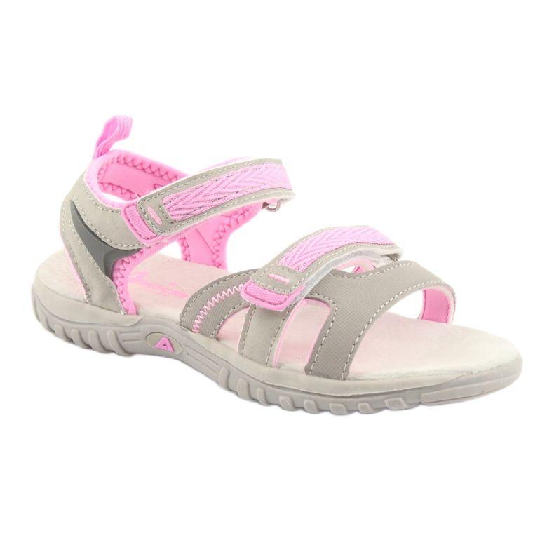 American Club American Sandals Sports Sports HL14 Gray / Pink gris gris 1