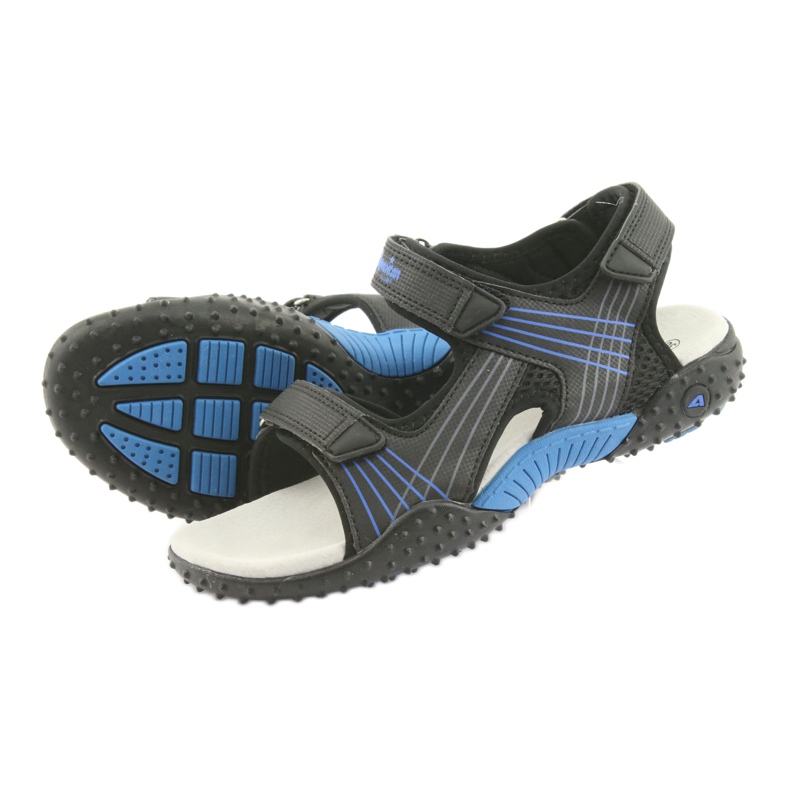 American Club HL15 sandales garçon noir bleu 4