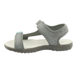 American Club Sandales américaines avec insert en cuir RL10 gris / bleu 2
