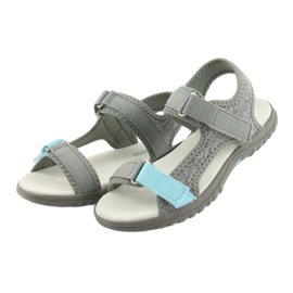 American Club Sandales américaines avec insert en cuir RL10 gris / bleu 3