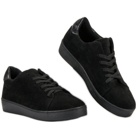 Lucky Shoes Chaussures de sport en daim noir 2
