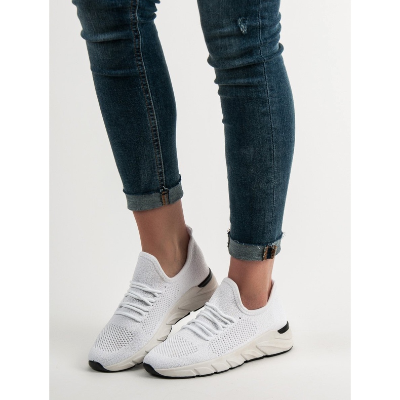 SHELOVET Chaussures de sport aérées blanc 1