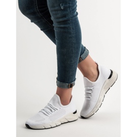 SHELOVET Chaussures de sport aérées blanche 2