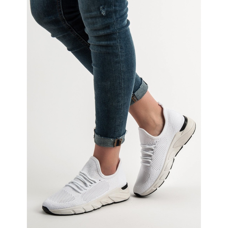 SHELOVET Chaussures de sport aérées blanc 2