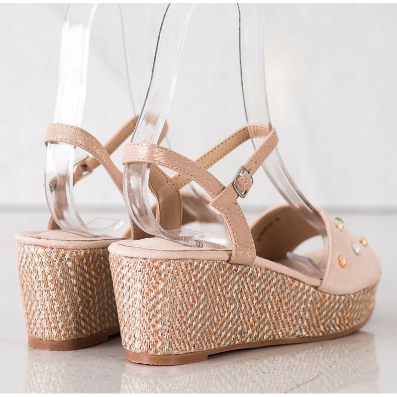 Aclys Sandales compensées décontractées brun 1