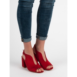 Milaya Sandales fermées élégantes rouge 2