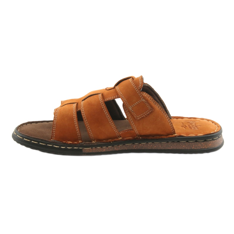 American Club American Men's Flip flops Podka 06 Brown brun 2