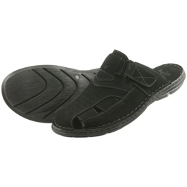 Chaussons homme léger PU American Club CY05 bas le noir 4