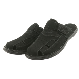 Chaussons homme léger PU American Club CY05 bas noir 3