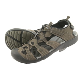 American Club Sandales de sport américaines HL02 kaki le noir multicolore vert 4