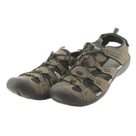 American Club Sandales de sport américaines HL02 kaki le noir multicolore vert 3