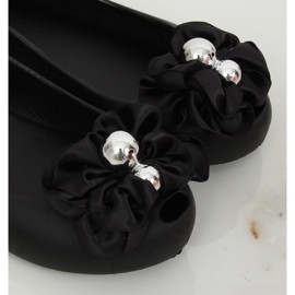 Ballerines Meliski avec nœud noir CK-86P Noir le noir 3