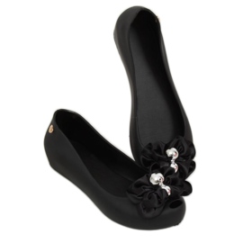 Ballerines Meliski avec nœud noir CK-86P Noir le noir 1