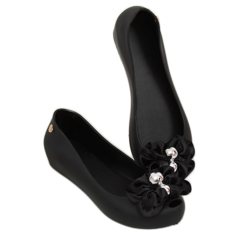 Ballerines Meliski avec nœud noir CK-86P Noir 1